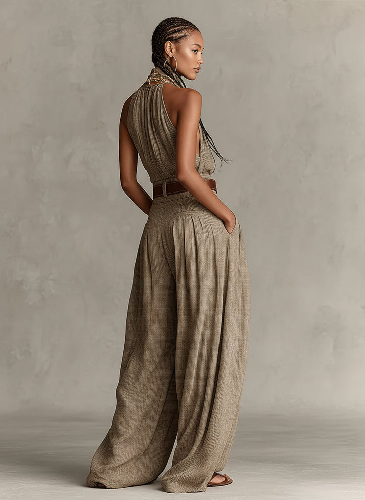 Jerina – Overall Mit Weitem Beinausschnitt Und Neckholder-Ausschnitt