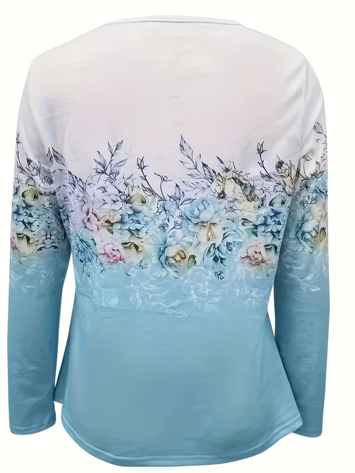 Tishna – Elegantes Oberteil Mit Grafischem Blumenmuster