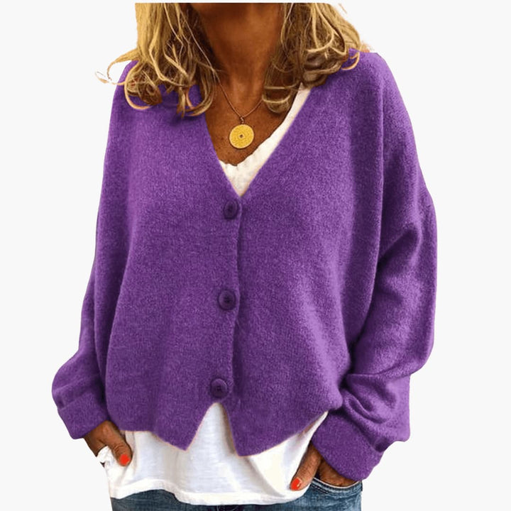 Gwen – Langärmelige Strickjacke