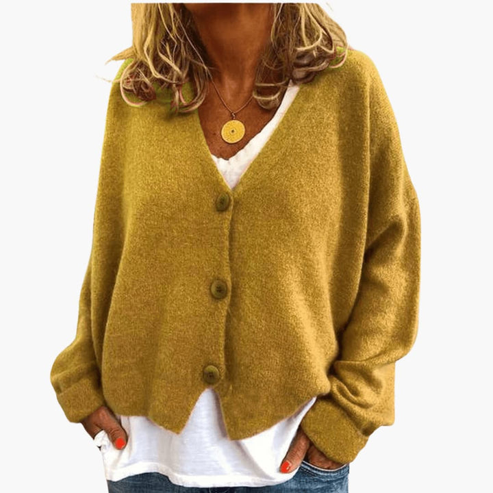 Gwen – Langärmelige Strickjacke