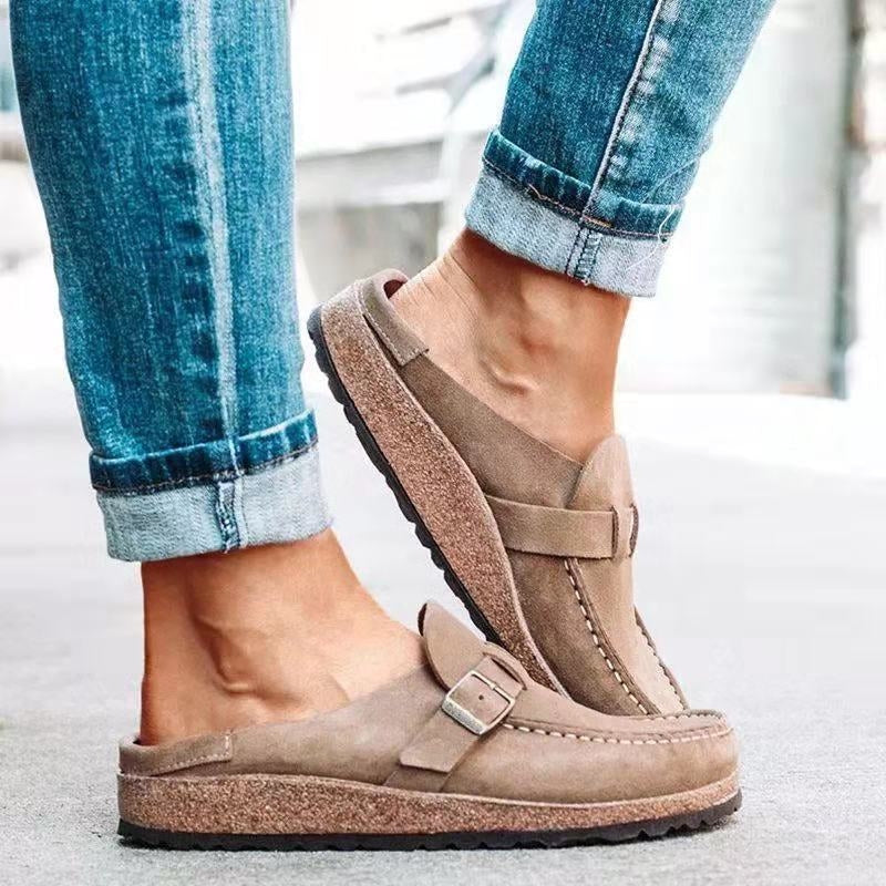 Tamela – Loafer Aus Wildleder Mit Schnallenriemen
