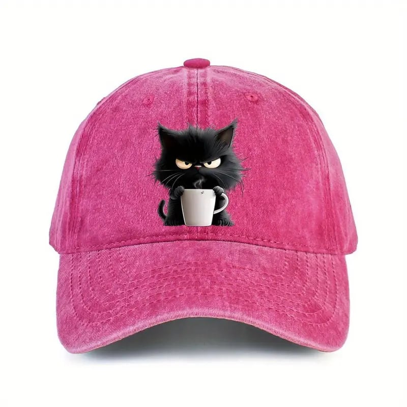 Malenia – Baseball Kappe Mit Katzen Motiv