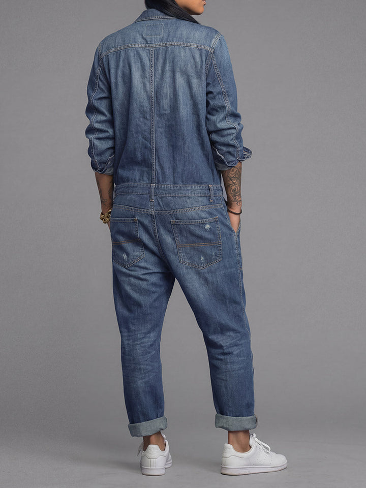 Ravina - Utility-Jumpsuit mit Knopfleiste