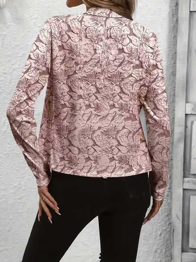 Tifany – Langärmeliger Blazer mit Blumenmuster
