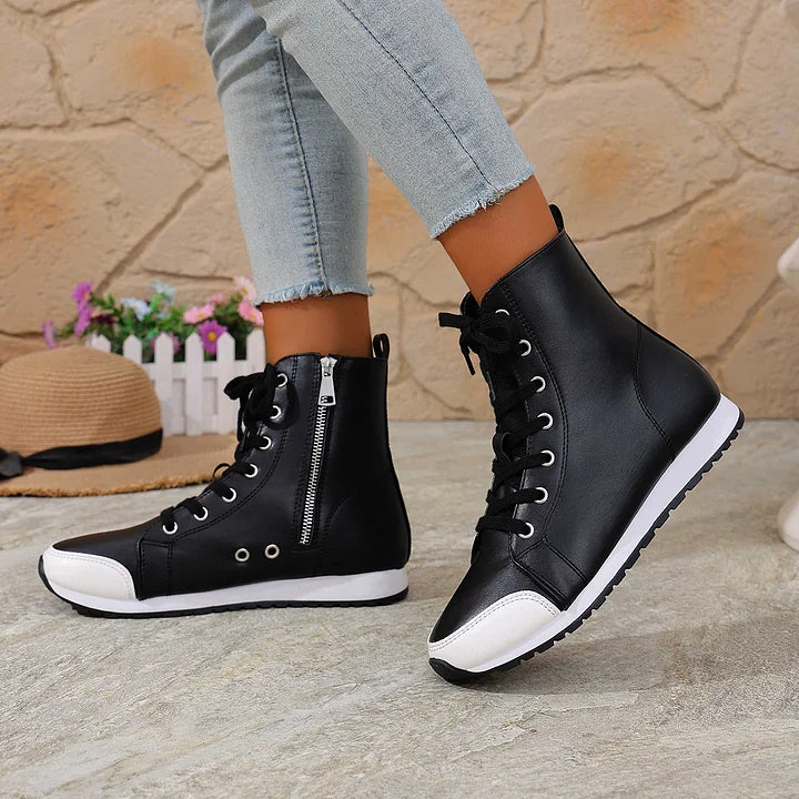 Theofani – Atmungsaktive Stiefeletten Mit Reißverschluss