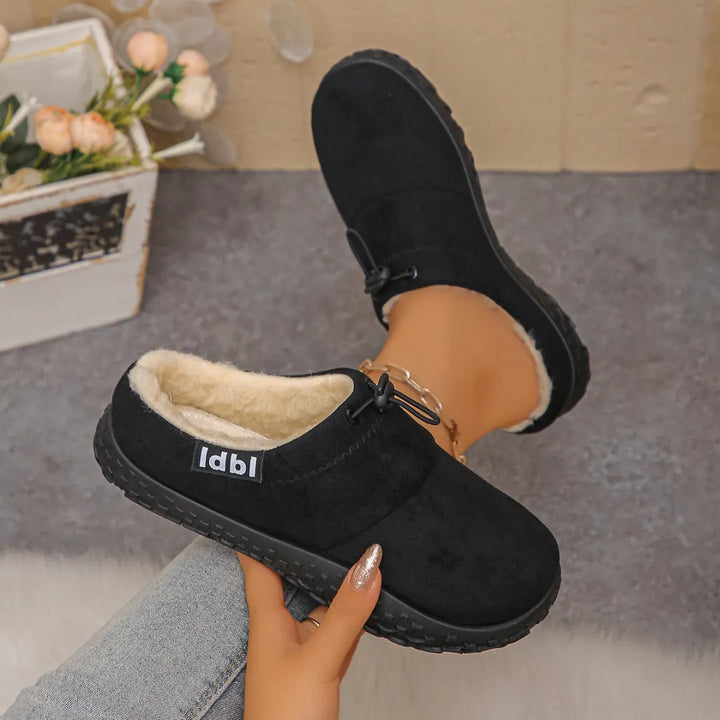 Damilya - Slip On Schuhe Aus Kunstwildleder Mit Fleecefutter Und Kordelzug
