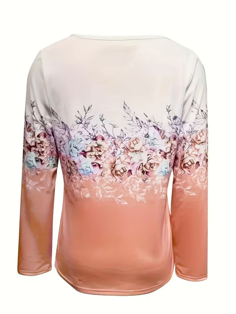 Tishna – Elegantes Oberteil Mit Grafischem Blumenmuster