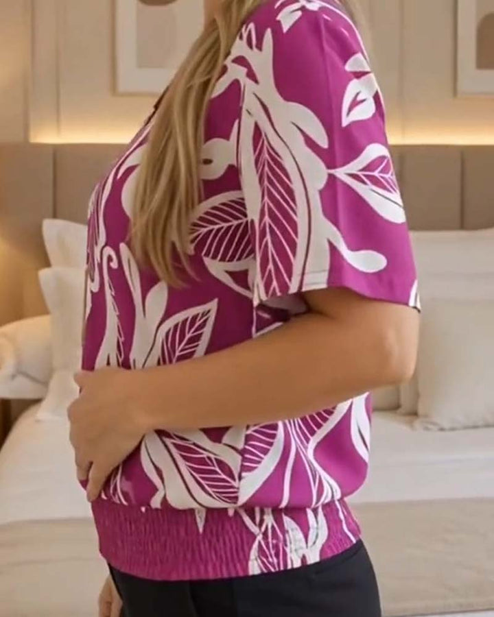 Isheba – Elegante Kurzarmbluse