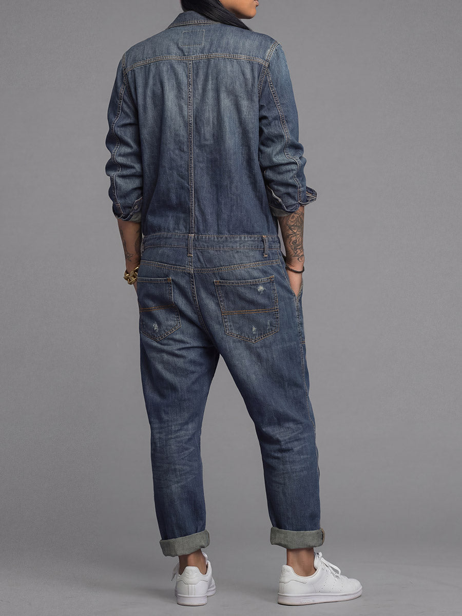 Ravina - Utility-Jumpsuit mit Knopfleiste