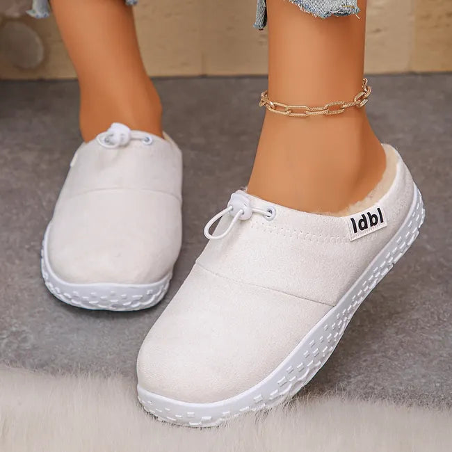 Damilya - Slip On Schuhe Aus Kunstwildleder Mit Fleecefutter Und Kordelzug