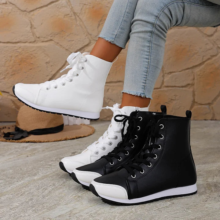 Theofani – Atmungsaktive Stiefeletten Mit Reißverschluss