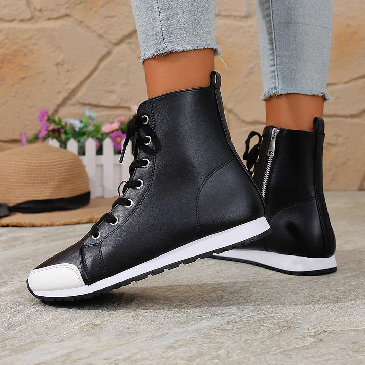Theofani – Atmungsaktive Stiefeletten Mit Reißverschluss
