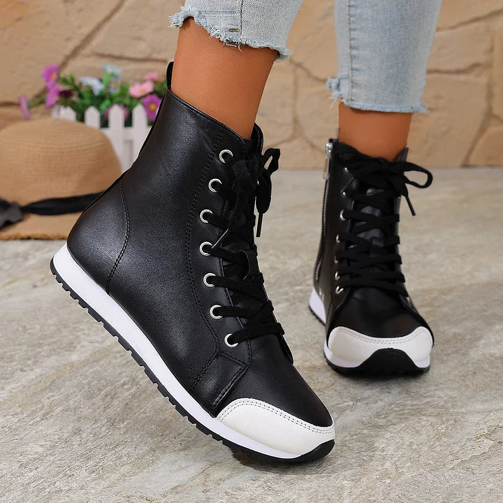 Theofani – Atmungsaktive Stiefeletten Mit Reißverschluss