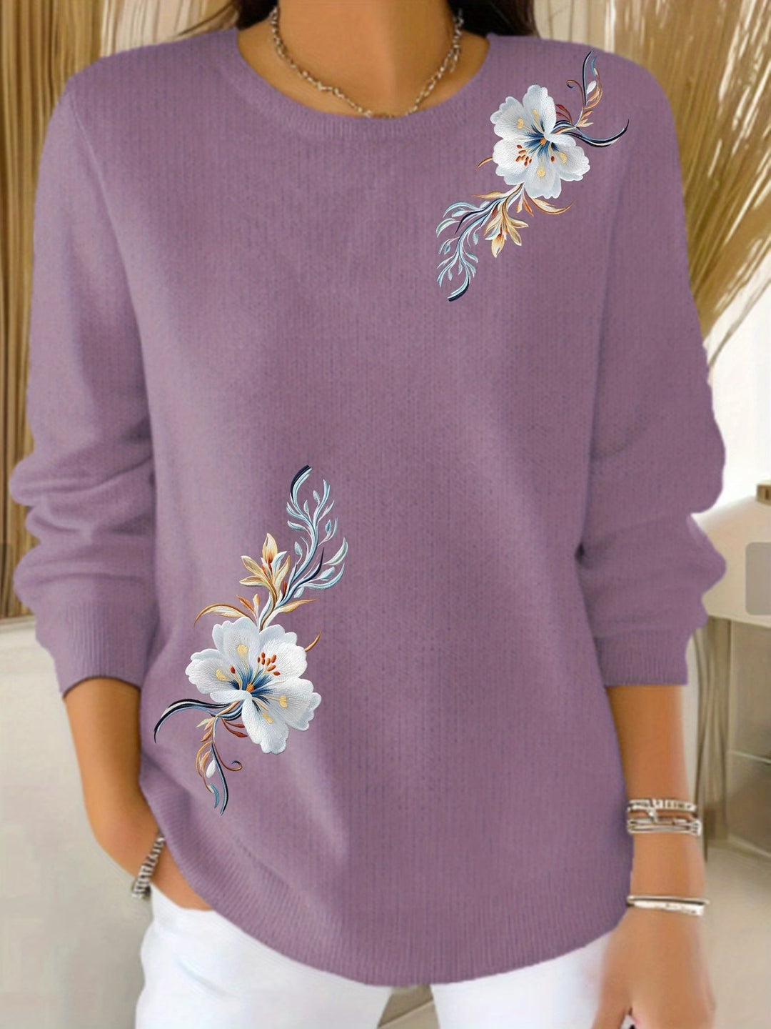 Meyla – Eleganter Langarmpullover