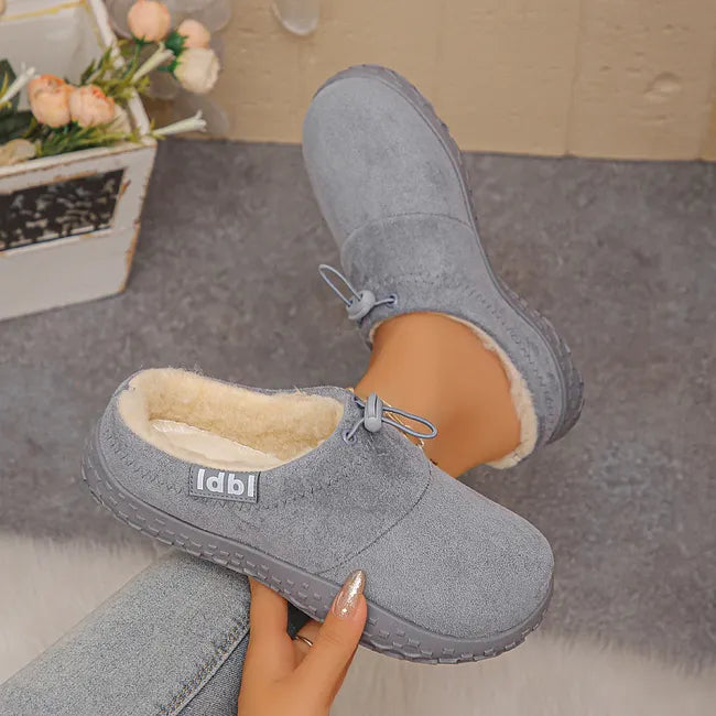 Damilya - Slip On Schuhe Aus Kunstwildleder Mit Fleecefutter Und Kordelzug