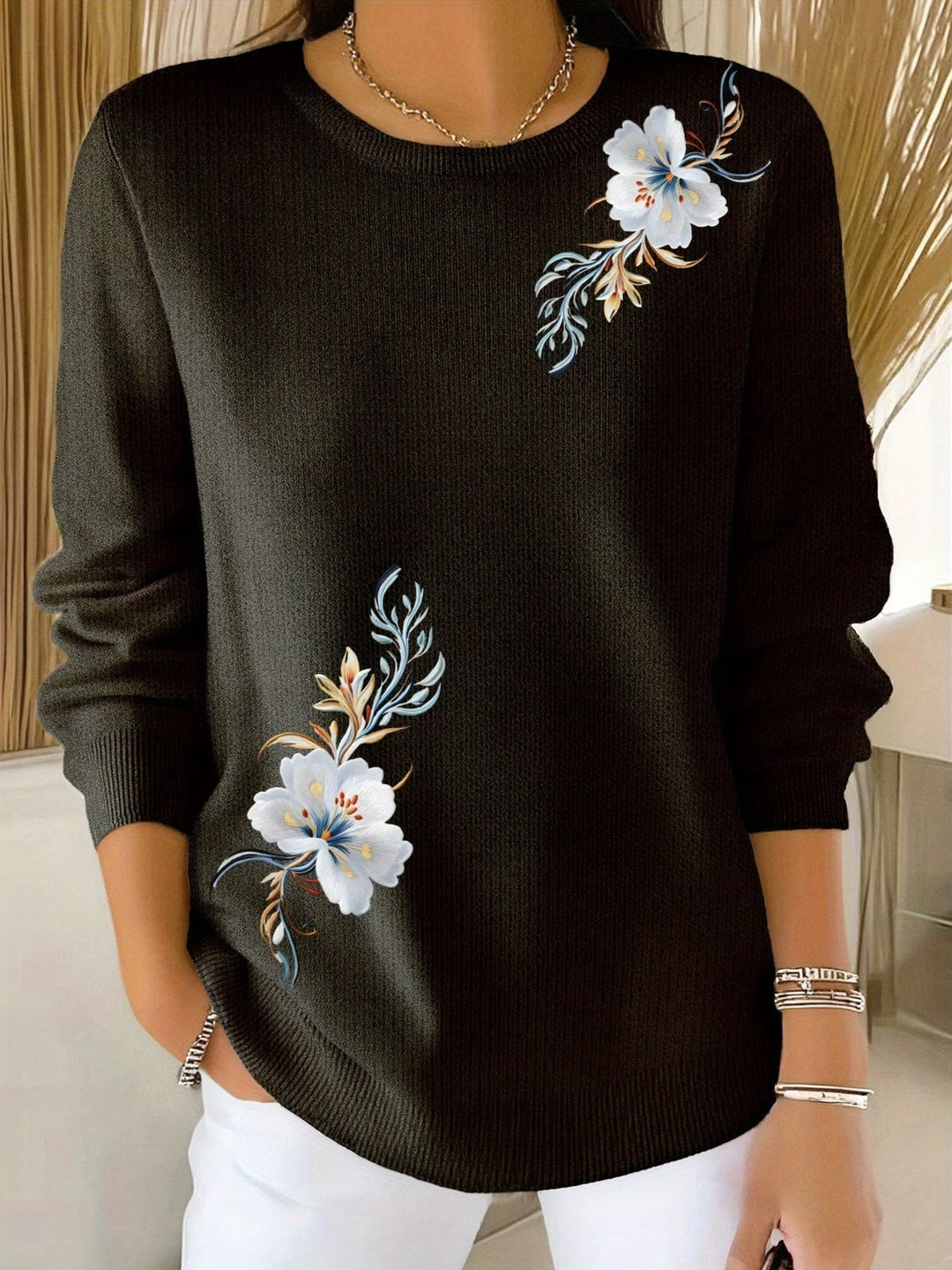 Meyla – Eleganter Langarmpullover