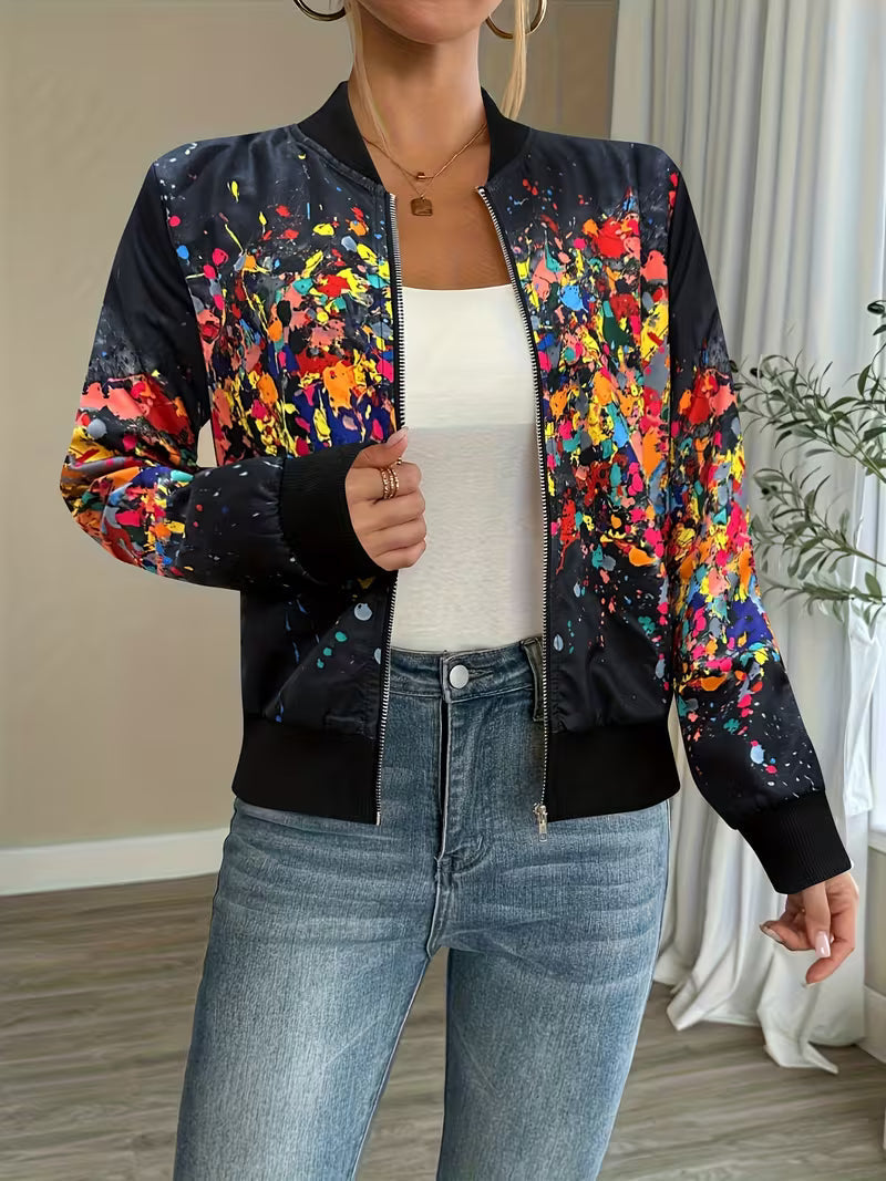 Riena – Jacke Mit Lebhaftem Tie-Dye-Drucken