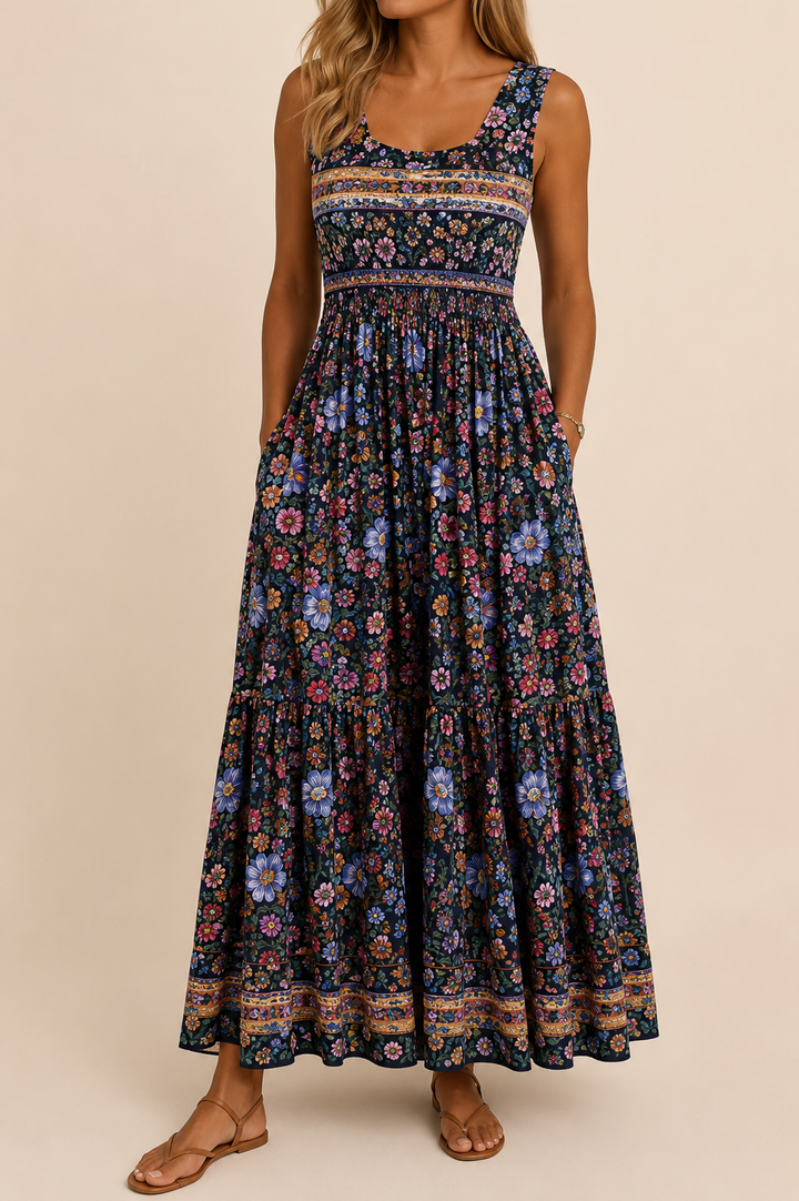 Raqual – Maxikleid mit Blumenmuster Und Taschen