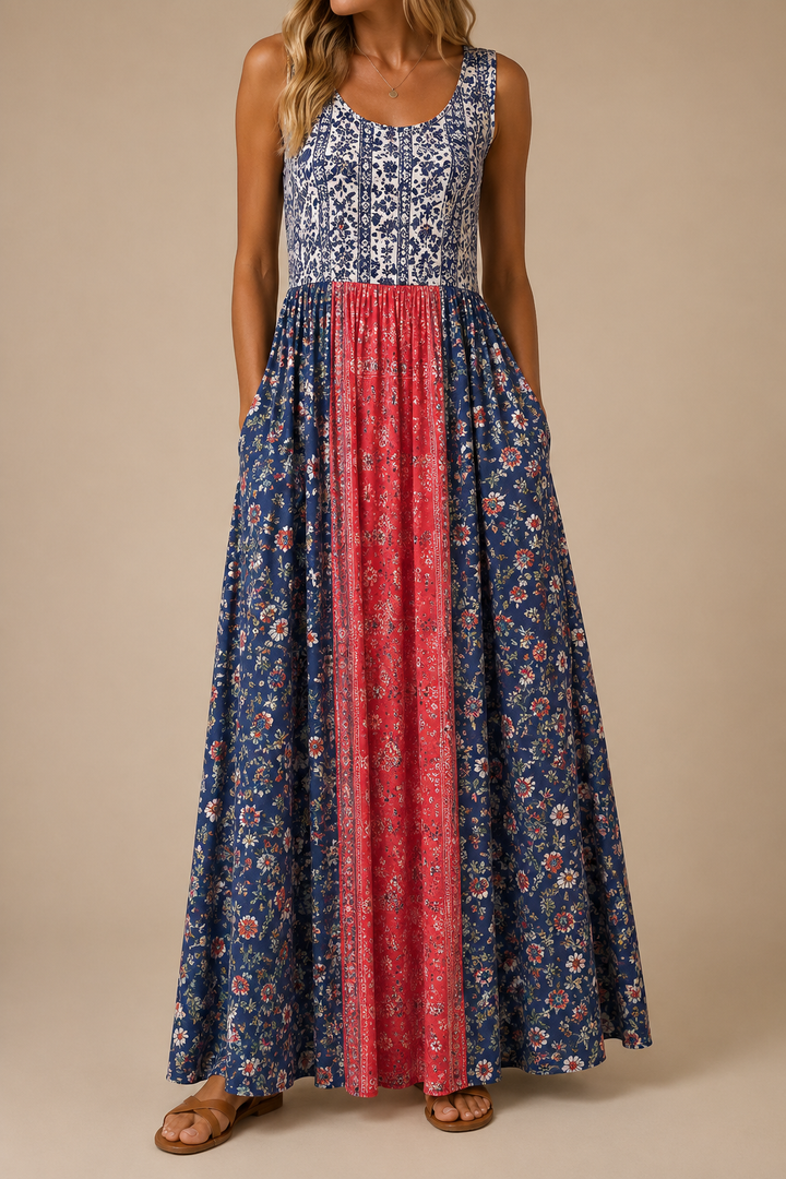Raqual – Maxikleid mit Blumenmuster Und Taschen