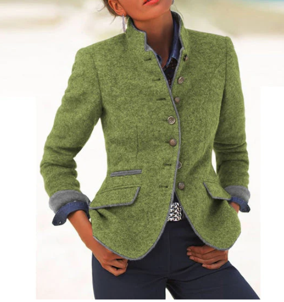 Nysha – Blazer Mit Stehkragen im Heritage-Stil