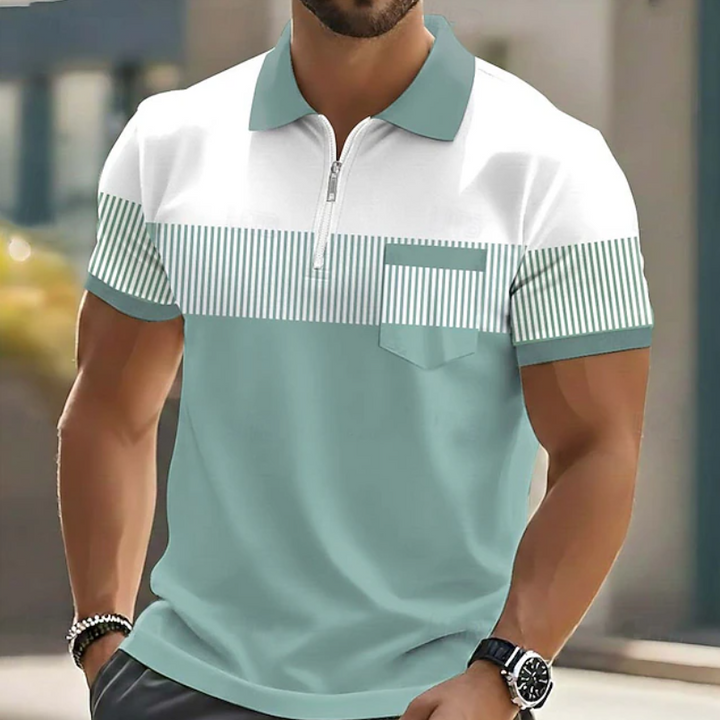 Brett - Elegantes Polo Hemd Mit Reißverschluss