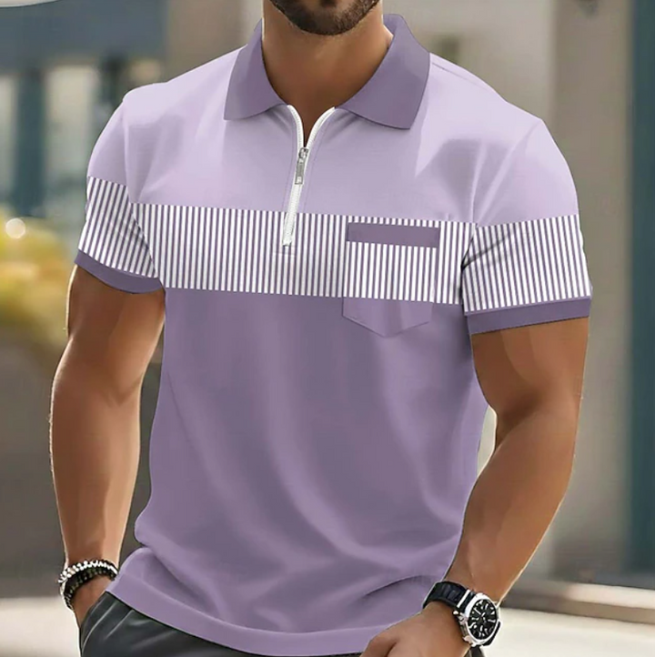 Brett - Elegantes Polo Hemd Mit Reißverschluss
