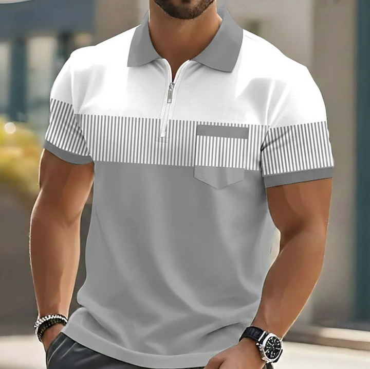Brett - Elegantes Polo Hemd Mit Reißverschluss