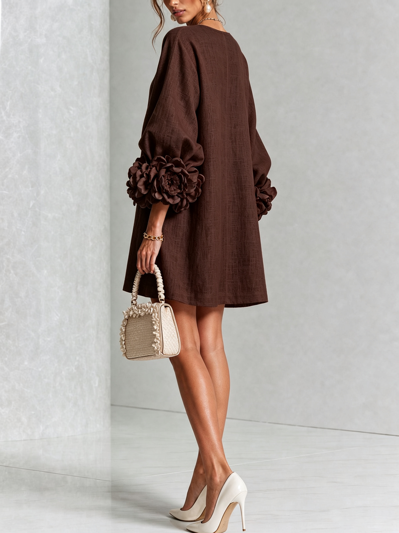 Hinan - Mini Kleid Mit Blumenmuster