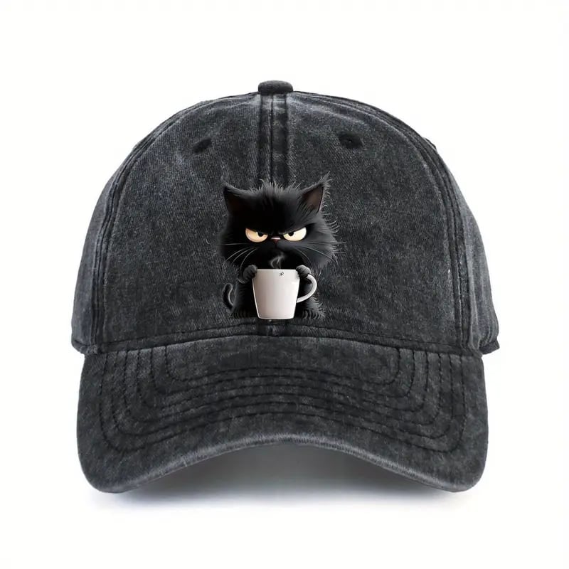 Malenia – Baseball Kappe Mit Katzen Motiv