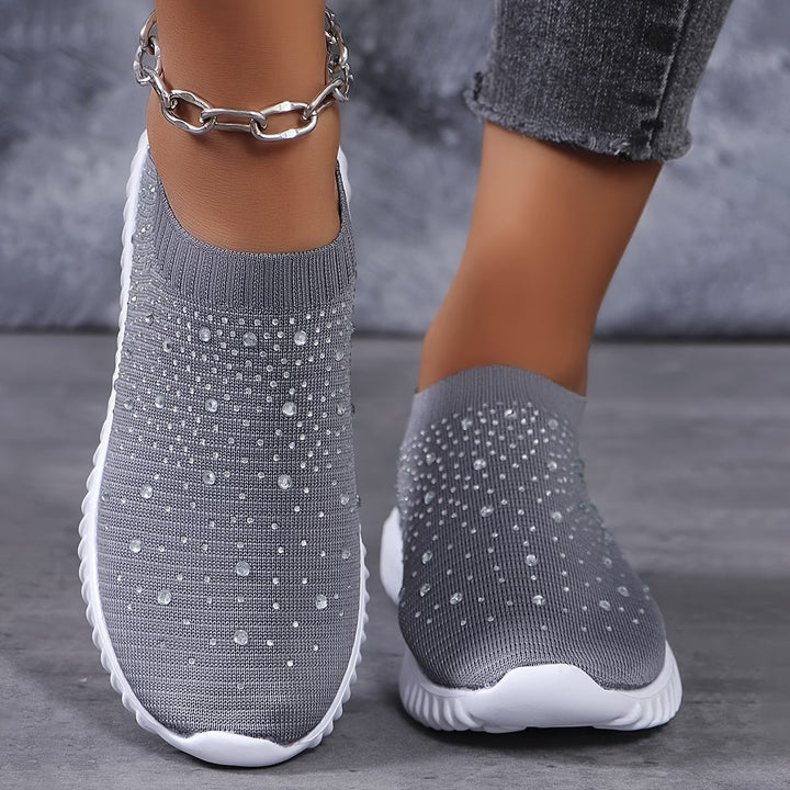 Elizaa – Bequemer Turnschuh Mit Strasssteinen