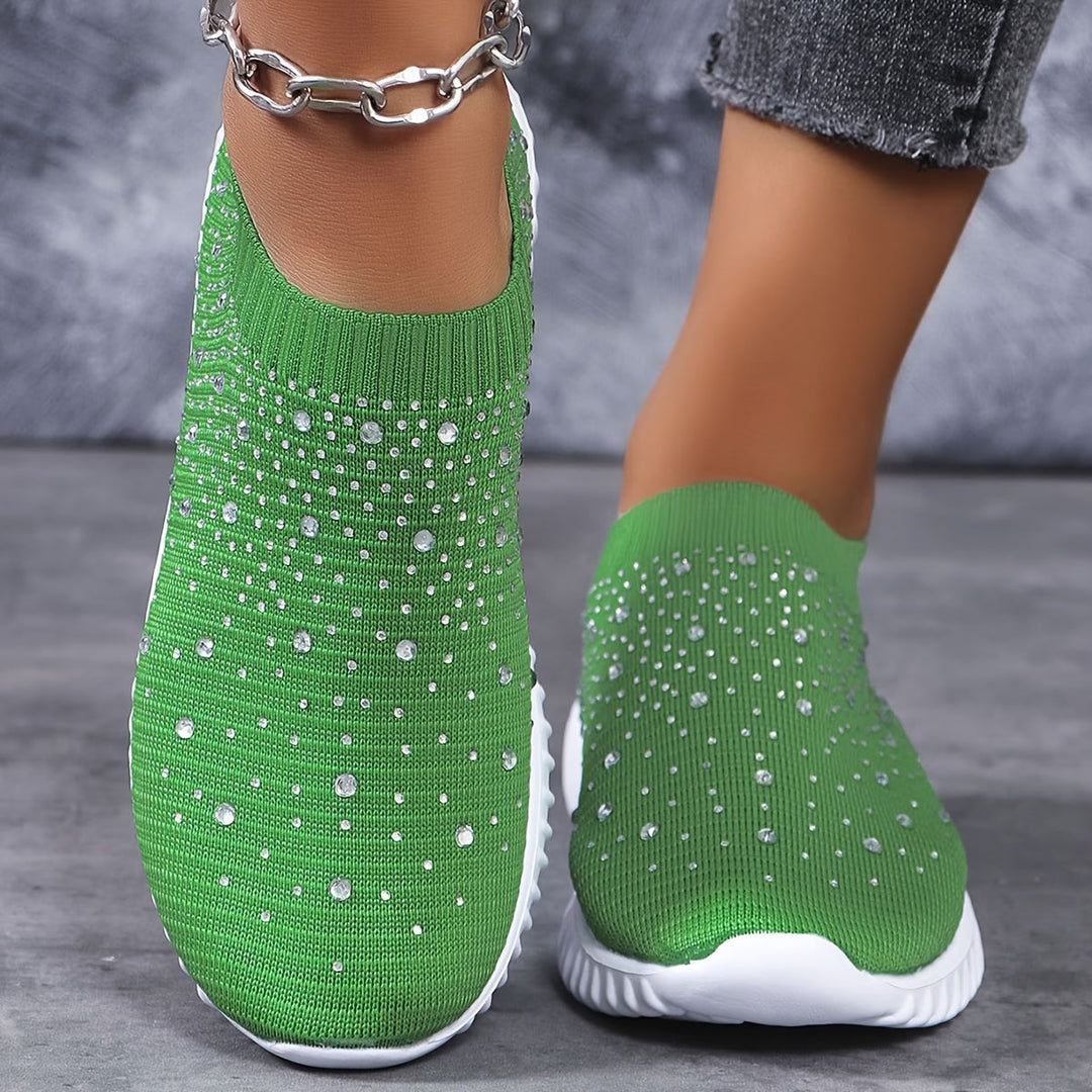 Elizaa – Bequemer Turnschuh Mit Strasssteinen