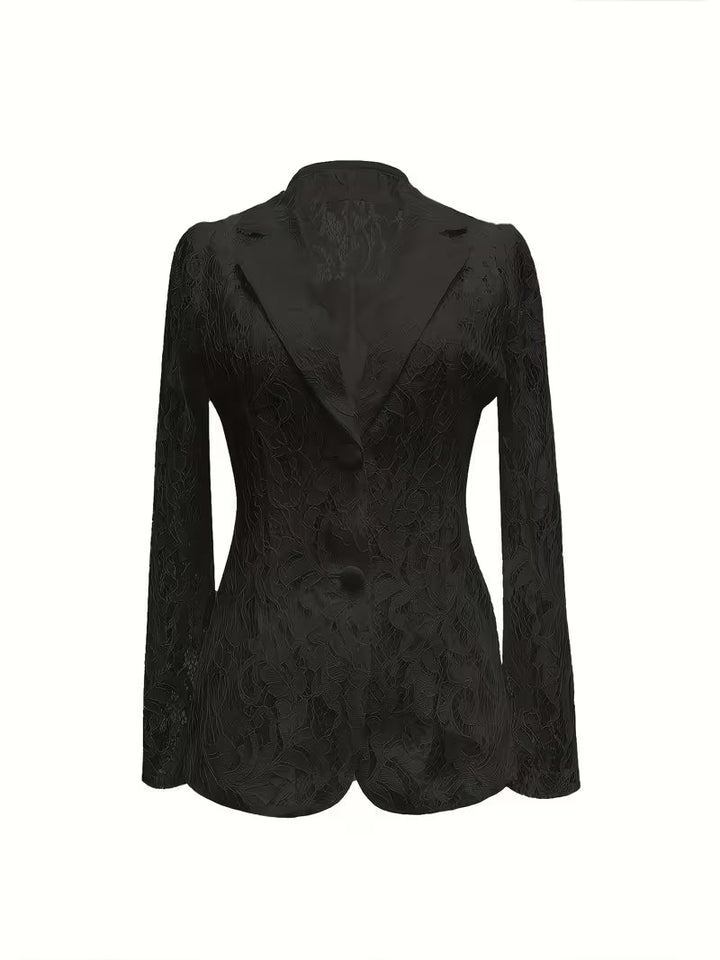 Kyliza – Gefütterter Blazer Mit Blumen Muster Für Frühling Und Sommer