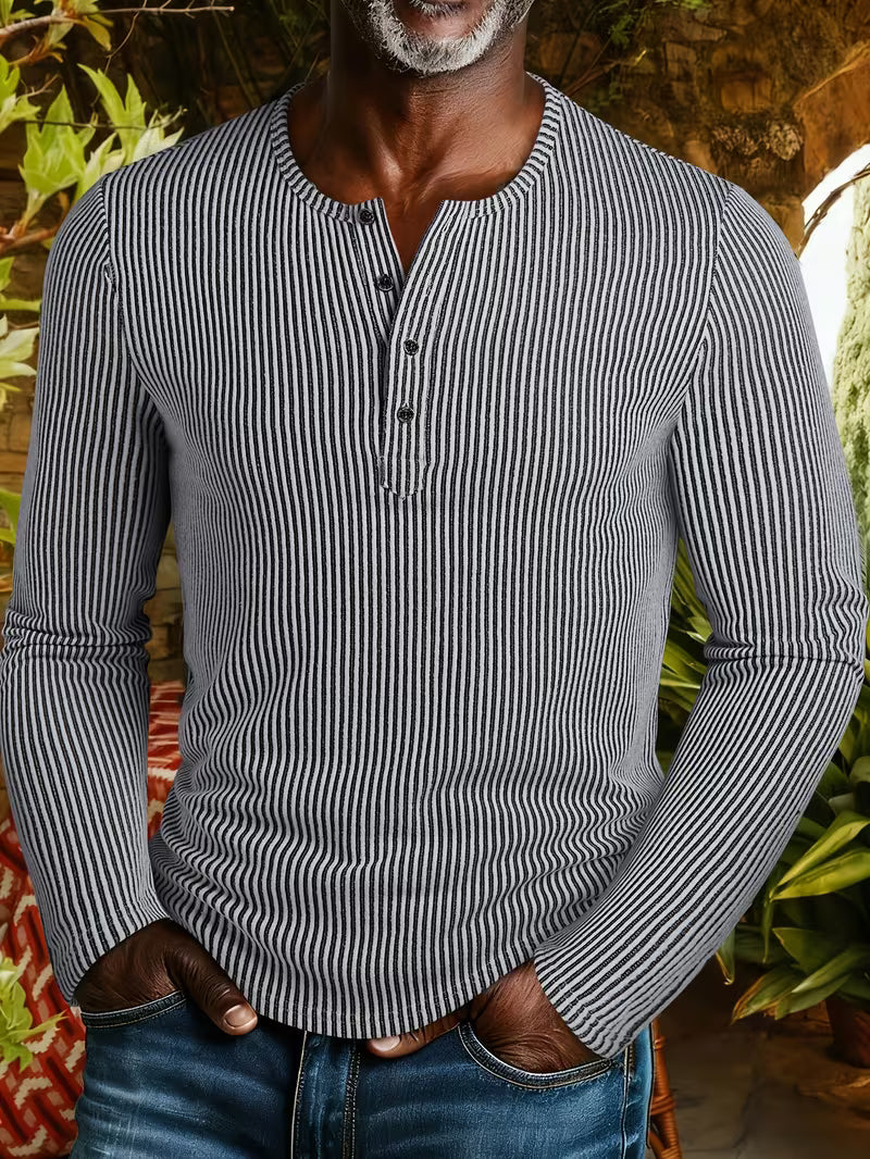 Afonso – Strapazierfähiges Winter Henley Hemd
