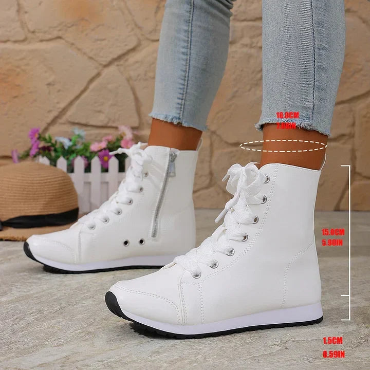 Theofani – Atmungsaktive Stiefeletten Mit Reißverschluss
