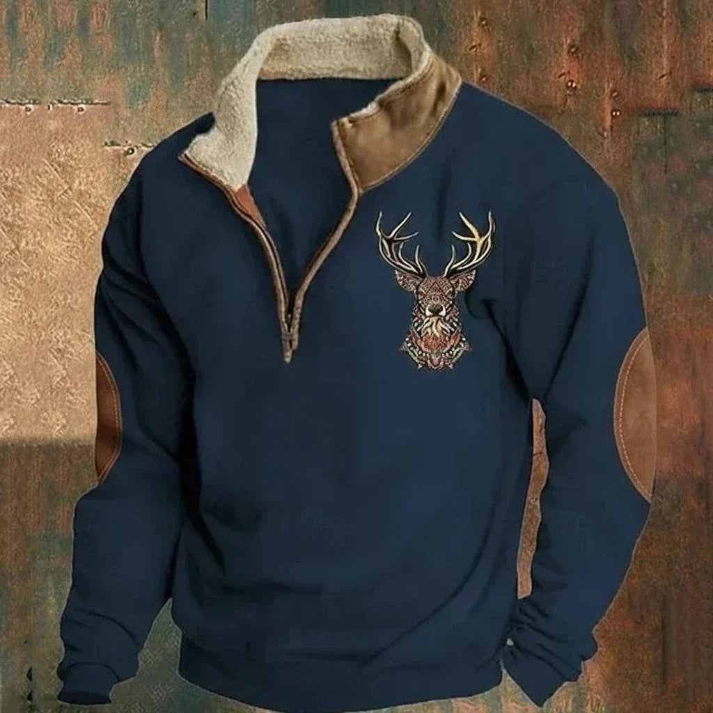 Nohan – Elegantes Sweatshirt Mit Hirschmotiv
