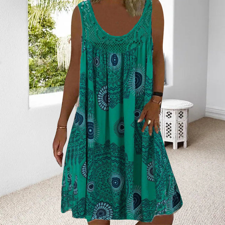 Paduch – Lässiges ärmelloses Sommer Kleid Mit Drucken