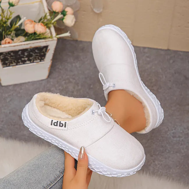 Damilya - Slip On Schuhe Aus Kunstwildleder Mit Fleecefutter Und Kordelzug