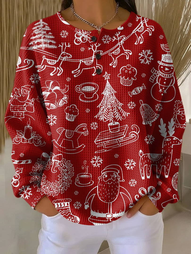 Willemijn – Pullover im Waffelmuster