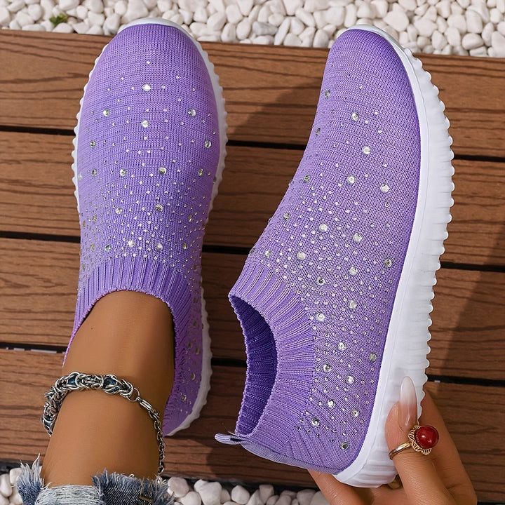 Elizaa – Bequemer Turnschuh Mit Strasssteinen