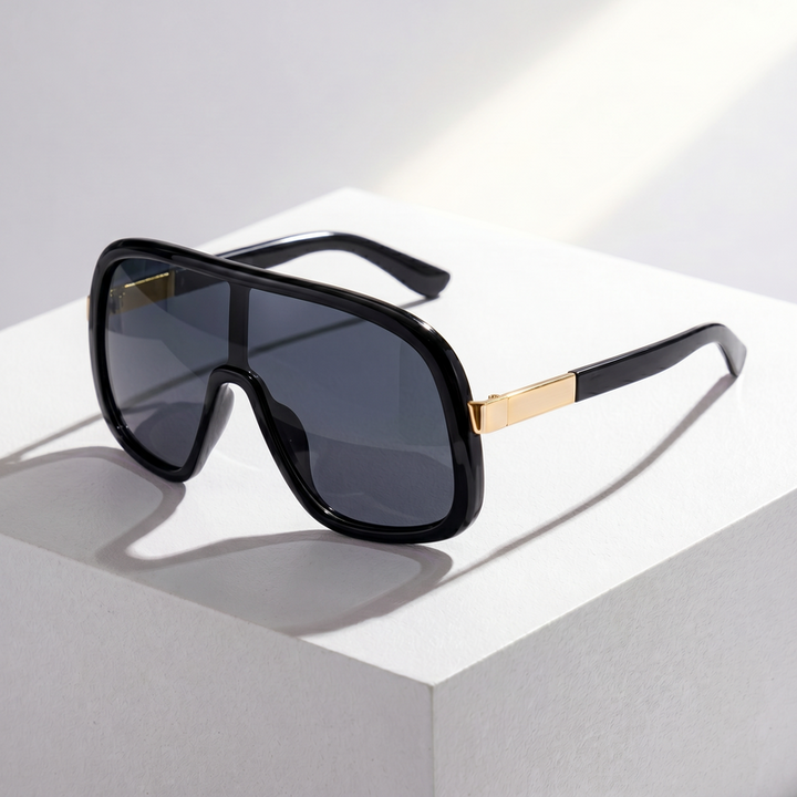 LumaVex - Sonnenbrille Im Shield Stil Mit Breit Getönten Gläsern