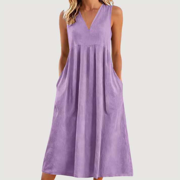 Milanie – Ärmelloses Midikleid