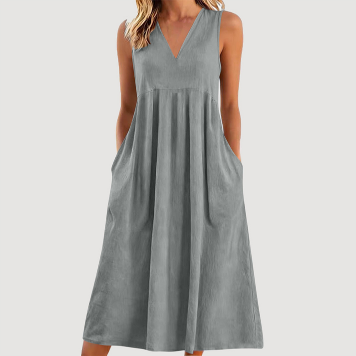 Milanie – Ärmelloses Midikleid