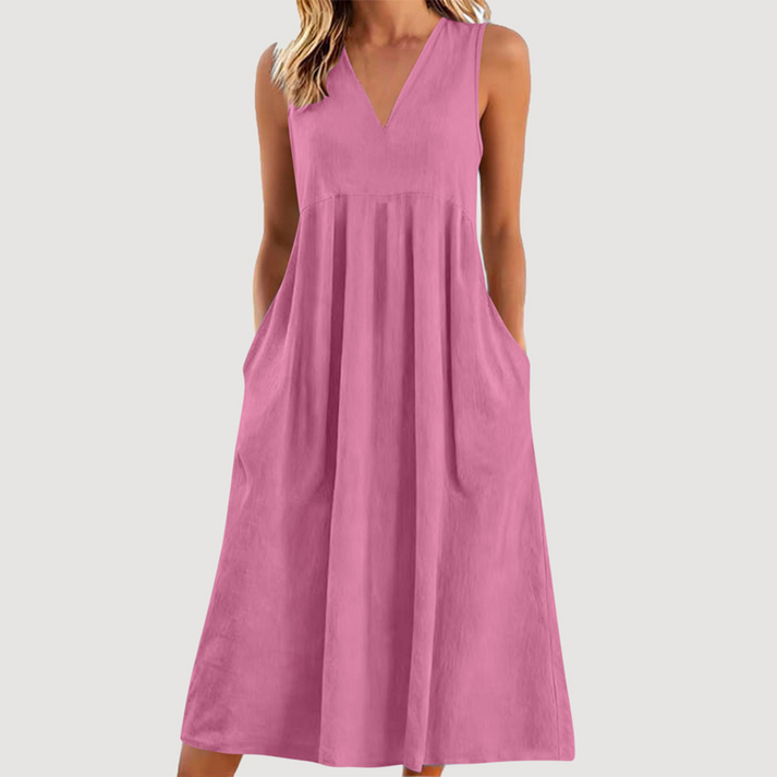 Milanie – Ärmelloses Midikleid